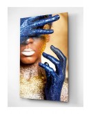 Gold & Blue Women Cam Tablo