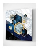 Marble Hexagon Cam Tablo