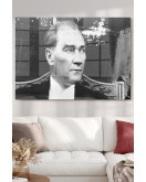 Atatürk | Atatürk Temalı Cam Tablo | 50x70 Cm