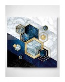 Marble Hexagon Cam Tablo