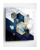 Marble Hexagon Cam Tablo