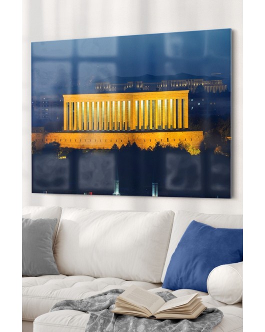 Anıtkabir | Atatürk Temalı Cam Tablo | 50x70 Cm