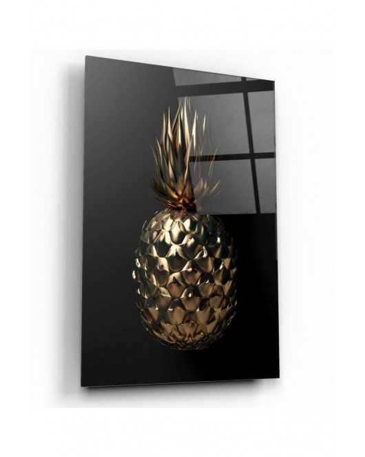 Gold Ananas Cam Tablo