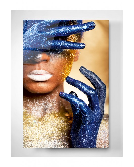 Gold & Blue Women Cam Tablo