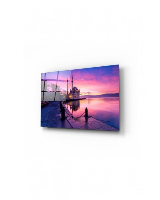 Istanbul Manzara Cam Tablo 50x70 Cm