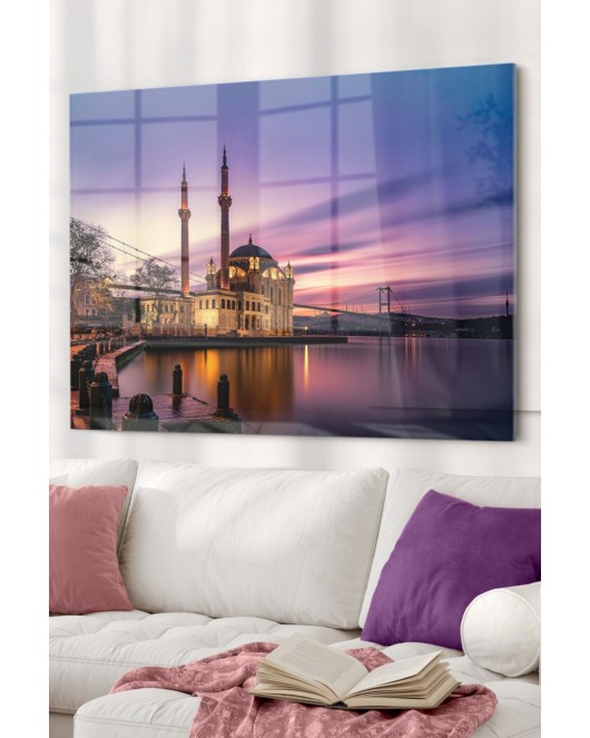 Ortaköy Camii| Dini Temalı Cam Tablo | 50x70 Cm