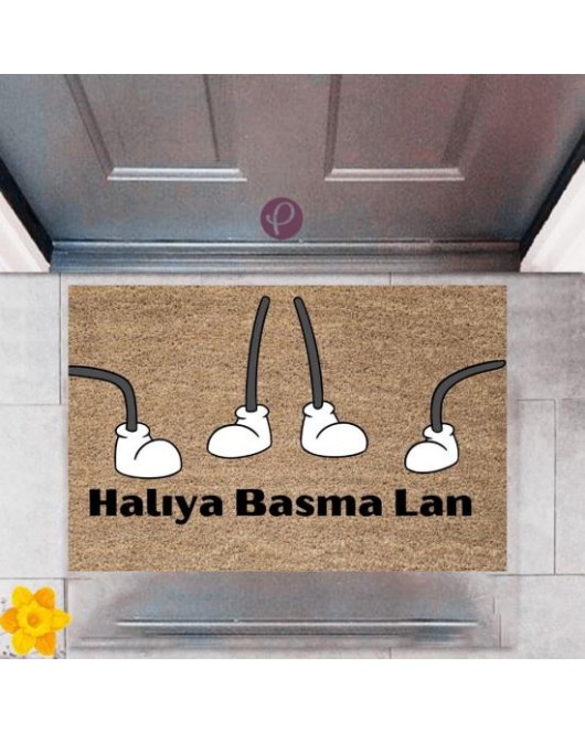 Kapı Önü Paspası Dekoratif Dijital Baskı Halıya Basma Lan P-2384