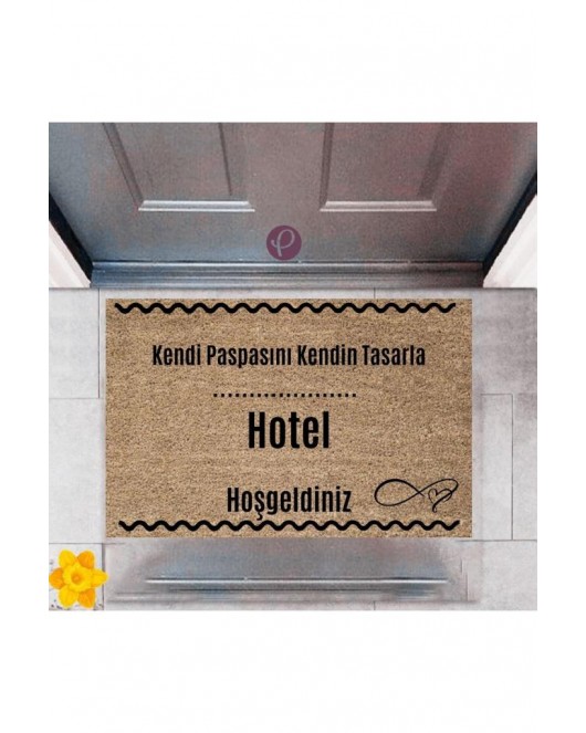 Kapı Önü Paspası Dekoratif Dijital Baskı Hotel P-2542