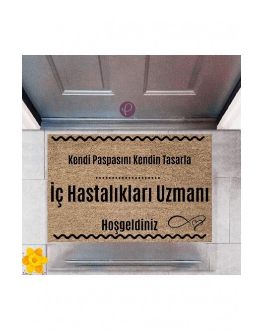 Kapı Önü Paspası Dekoratif Dijital Baskı İç Hastalıkları Uzmanı P-2519