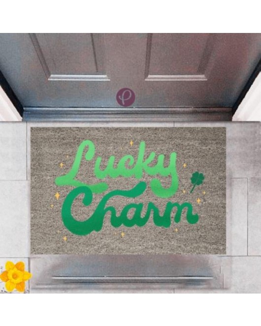 Kapı Önü Paspası Dekoratif Dijital Baskı Lucky Charm P-2359