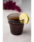 Akrilik Füme Tekli Kısa Bardak & Su Meşrubat Kahve Yanı Bardağı 300 ml ( Cam Değildir )