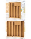 Bambu Ayarlanabilir Çekmece içi Kaşıklık & Çekmece İçi Organizer (25*35*5 / 39*35*5)