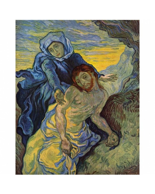 Kanvas Van Gogh Pieta Sayılarla Boyama Seti Rulo