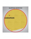 Karaman İli ve İlçeler Haritası Dekoratif Kanvas Tablo 1377