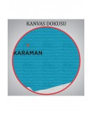 Karaman İli ve İlçeler Haritası Dekoratif Kanvas Tablo 1378