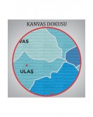 Sivas İli ve İlçeler Haritası Dekoratif Kanvas Tablo 1456