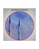 Sultan Ahmet Camii Yağlıboya Görünüm Kanvas Duvar Tablosu-3691