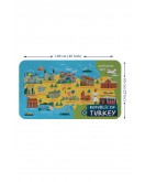 Eğitici ve Öğretici Cocuk Odası Türkiye Haritası Duvar Sticker-60x105-3871