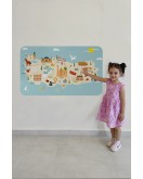 Eğitici ve Öğretici Cocuk Odası Türkiye Haritası Duvar Sticker-60x105-3879