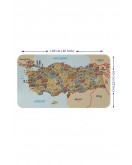 Eğitici ve Öğretici Dünya ve Türkiye Haritası Çocuk Odası Duvar Sticker-60x105-3883