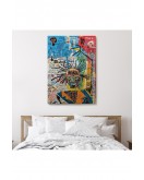 Jean Michel Basquiat Jazz King Kanvas Tablo, Jazz King Canvas Tablo-4964