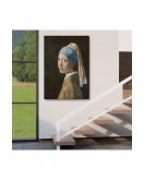 İnci Küpeli Kız Kanvas Tablo, Ressam Johannes Vermeer -4969