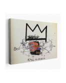 Jean Michel Basquiat'in Kral Alphonso İsimli Eseri Kanvas Tablo-5015