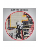 Bansky Grafitiyi Arayan Polisler Kanvas Tablo-5018