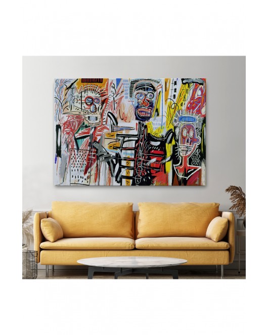 Jean Michel Basquiat'in Untitled Kanvas Tablo-5056