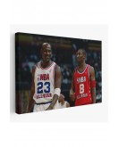 Michael Jordan ve Kobe Bryant Kanvas Tablo-5153