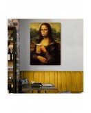 Bira İçme Mona Lisa Kanvas Tablo, Olağandışı Mona Lisa Kanvas Tablo-5219