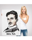 Nikola Tesla Dekoratif Kanvas Tablo 5917