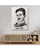 Nikola Tesla Dekoratif Kanvas Tablo 5917