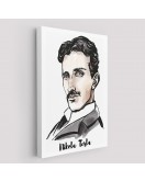 Nikola Tesla Dekoratif Kanvas Tablo 5917