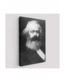 Karl Marx Siyah Beyaz Dekoratif Kanvas Tablo-5964