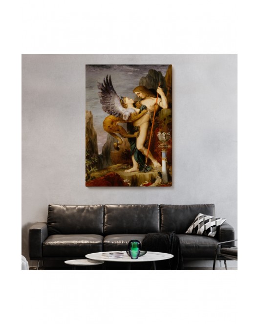 Oidipus ve Sfenks Gustave Moreau Duvar Tablosu-5985