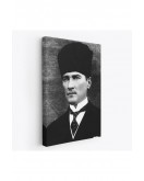 Atatürk Portre Tablosu Mustafa Kemal Atatürk Dikdörtgen Dekoratif Kanvas Tablo-CJ-60