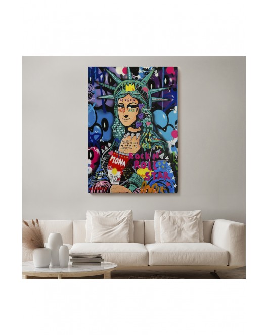 Mona Lisa Grafitti Pop Art Duvar Tablosu -6216