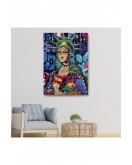 Mona Lisa Grafitti Pop Art Duvar Tablosu -6216