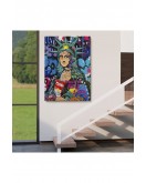 Mona Lisa Grafitti Pop Art Duvar Tablosu -6216