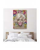 Marilyn Monroe Pembe Balon Duvar Tablosu-6217