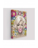 Marilyn Monroe Pembe Balon Duvar Tablosu-6217