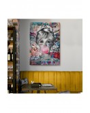 Brigitte Bardot Graffiti Pop Art Duvar Tablosu-6469