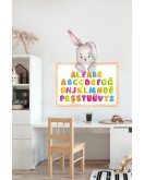 Eğitici Tavşanlı Alfabe Çocuk Odası Duvar Sticker