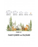 Orman Hayvanları Çocuk Odası Duvar Sticker