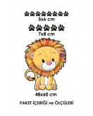 Aslan Kral Duvar Sticker