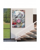 Marilyn Monroe Graffiti Pop Art Duvar Tablosu-6471