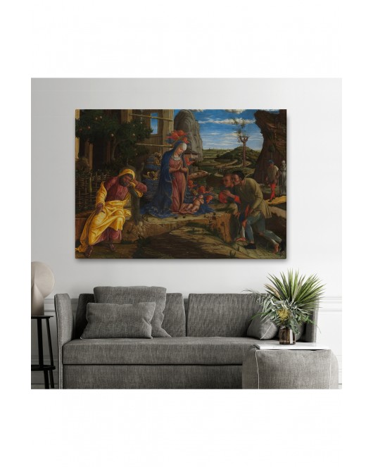 Çobanların Hayranlığı Tablosu - Andrea Mantegna The Adoration of the Shepherds-6590