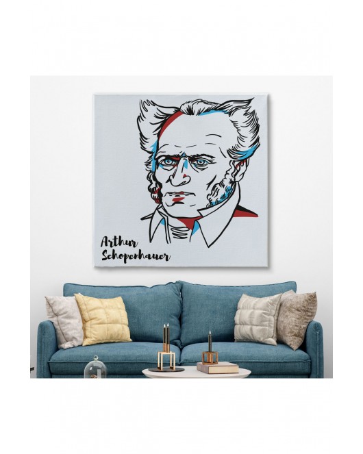 Arthur Schopenhauer Dekoratif Kanvas Tablo-5821