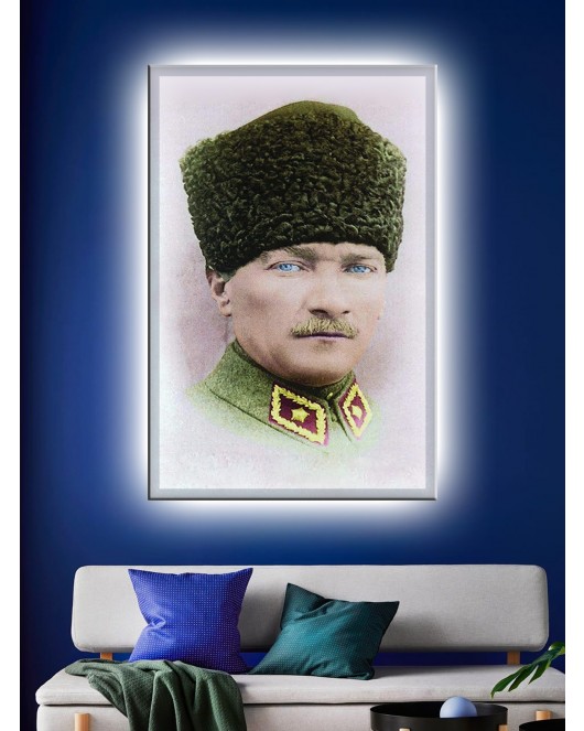 Led Işıklı Atatürk Misafir Odası